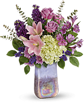 Flower Delivery By Teleflora, Purple, Mixed Bouquets, Teleflora's Purple Swirls Bouquet, Mother's Day Flower Arrangements