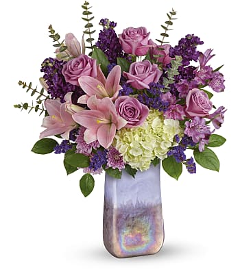Teleflora's Purple Swirls Bouquet Flowers
