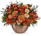 Teleflora's Copper Beauty Centerpiece Flowers