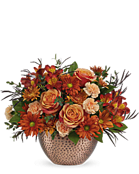 Teleflora's Copper Beauty Centerpiece Bouquet