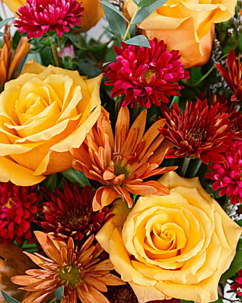 ARSOA Fresh Flower Set オレンジ Teleflora's Autumn Aglow Bouquet - Teleflora
