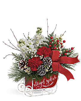 Christmas Flowers Delivery | Mixed Bouquets | Same Day Flower Delivery | Multi-Colored | Teleflora