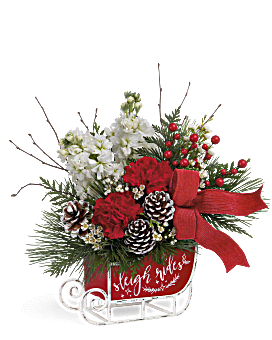 Teleflora's Christmas Day Sleigh Bouquet