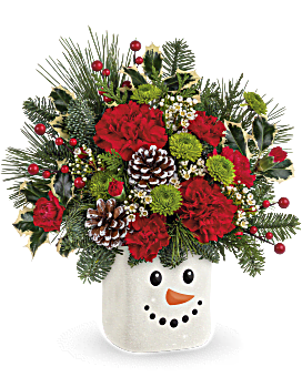 Teleflora's Festive Frosty Bouquet Bouquet