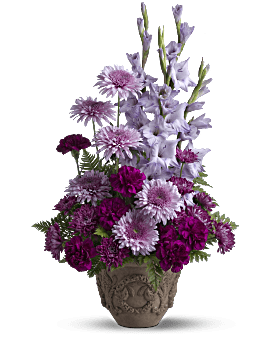 Arrangement floral Souvenirs du fond du cœur de Teleflora