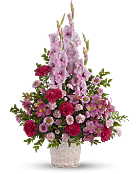 Heavenly Heights Bouquet Basket Arrangement