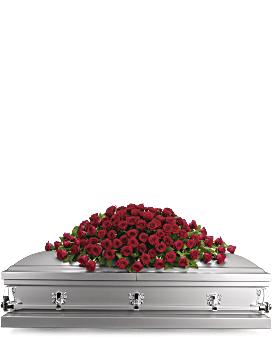 Greatest Love Casket Spray Sympathy Arrangement