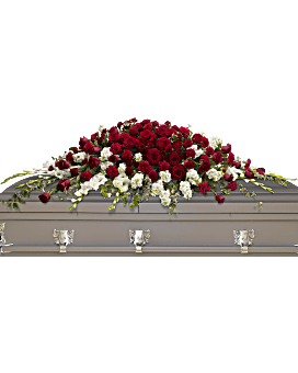 Garden of Grandeur Casket Spray Sympathy Arrangement