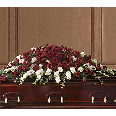 Garden of Grandeur Casket Spray Sympathy Arrangement - Teleflora