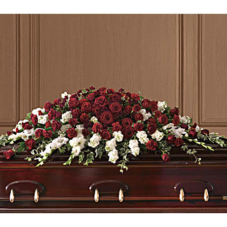 Garden of Grandeur Casket Spray Sympathy Arrangement - Teleflora