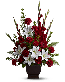 Arrangement floral Tendre hommage de Teleflora