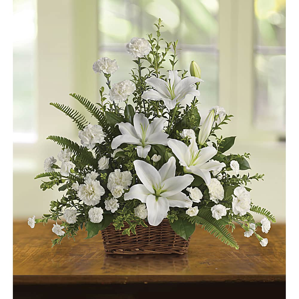 Official Key Items Artificial Flowers - White Lilies