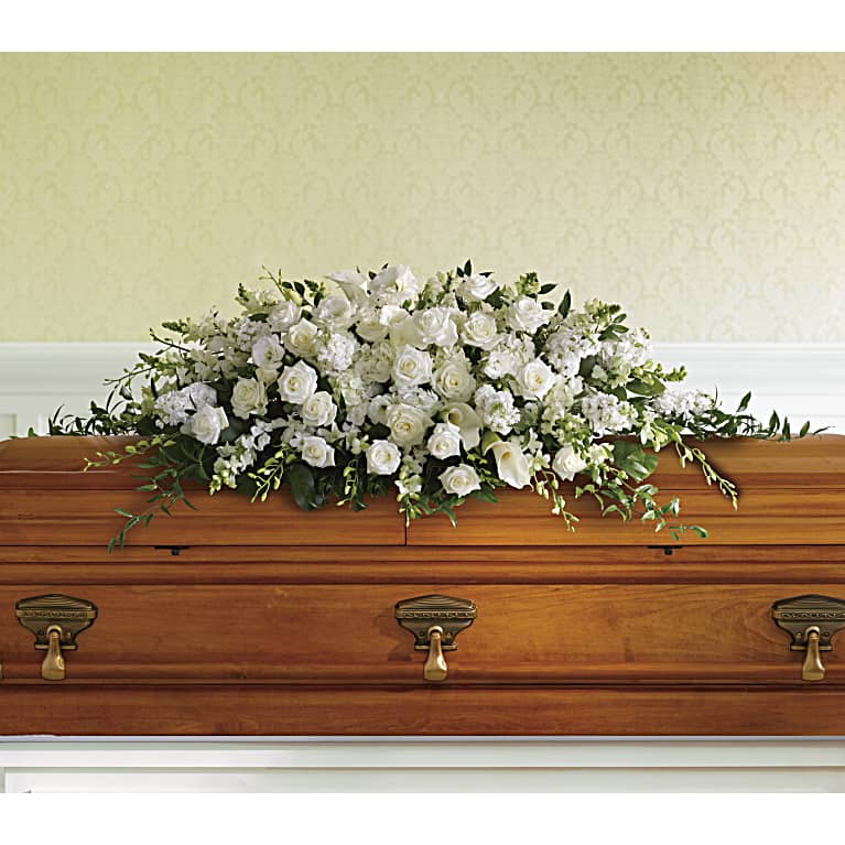 Purity and Peace Casket Spray
