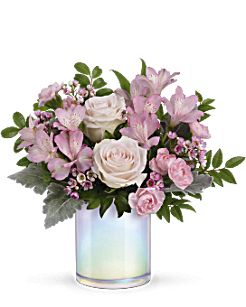 Teleflora's Pretty As A Pearl Bouquet Bouquet