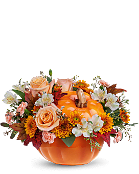 Teleflora's Hello Pumpkin Bouquet Flower Arrangement