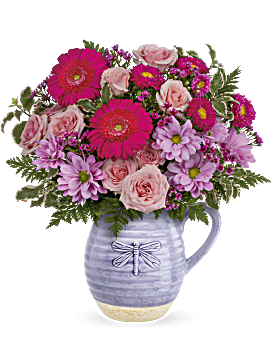 Pour On The Lavender Bouquet , Mixed Bouquets , Same Day Flower Delivery , Pink , Teleflora
