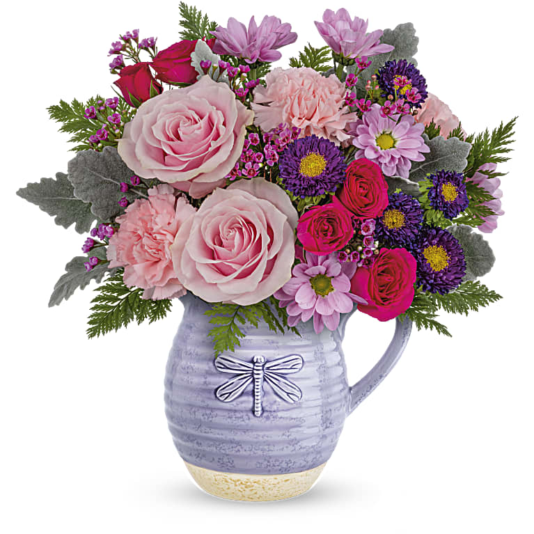 Playful Pitcher Bouquet