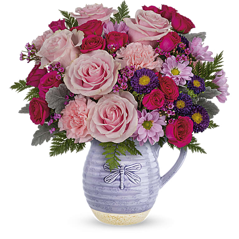 Playful Pitcher Bouquet