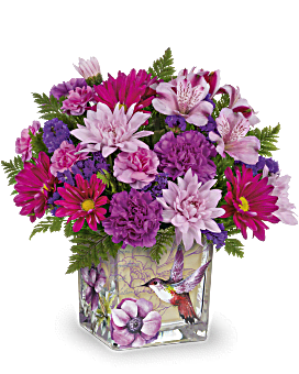 Love In Flight Bouquet , Mixed Bouquets , Same Day Flower Delivery , Purple , Teleflora