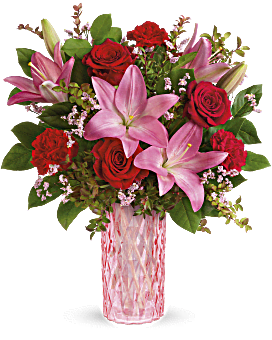 de Teleflora Romanced par Roses bouquet