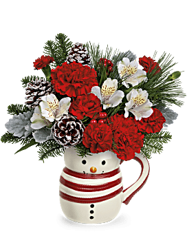 Teleflora's Send A Hug® Christmas Frosty Bouquet Bouquet