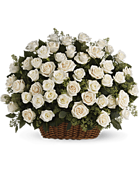 Arrangement floral Panier que des roses 