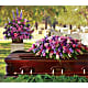 Lavender Tribute Casket Spray