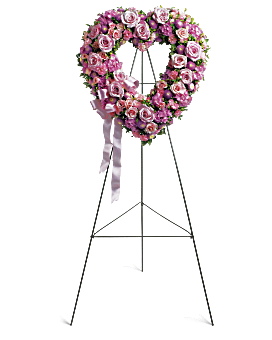 Rose Garden Heart Sympathy Arrangement