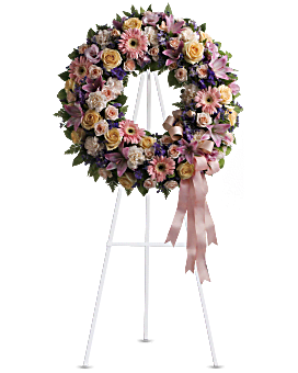 Graceful Wreath Sympathy Arrangement