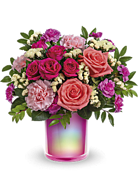 Shimmering Beauty Bouquet , Roses , Same Day Flower Delivery , Multi-Colored , Teleflora