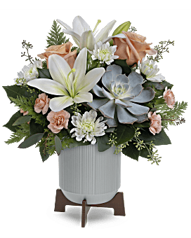 Classic Contemporary Bouquet , Mixed Bouquets , Same Day Flower Delivery , White , Teleflora