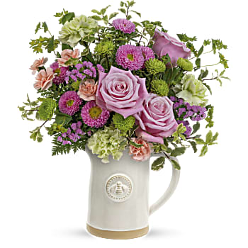 Teleflora's Artisanal Pitcher Bouquet