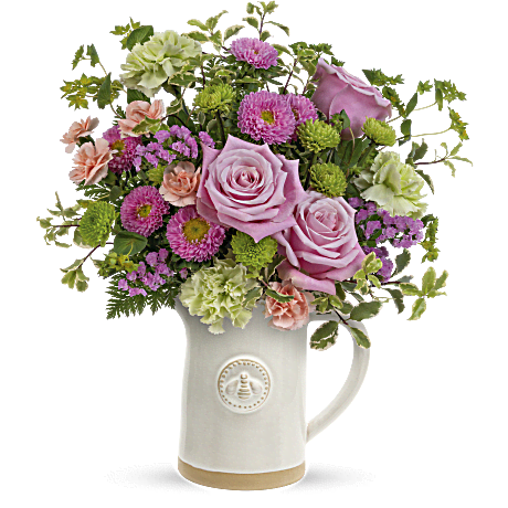 Teleflora's Artisanal Pitcher Bouquet