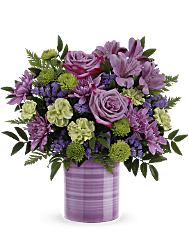 Whimsical Swirls Bouquet , Mixed Bouquets , Same Day Flower Delivery , Purple , Teleflora