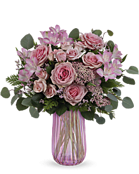 Rosy Iridescence Bouquet , Mixed Bouquets , Same Day Flower Delivery , Pink , Teleflora