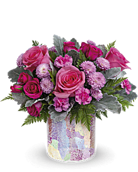 Teleflora's Radiantly Rosy Bouquet