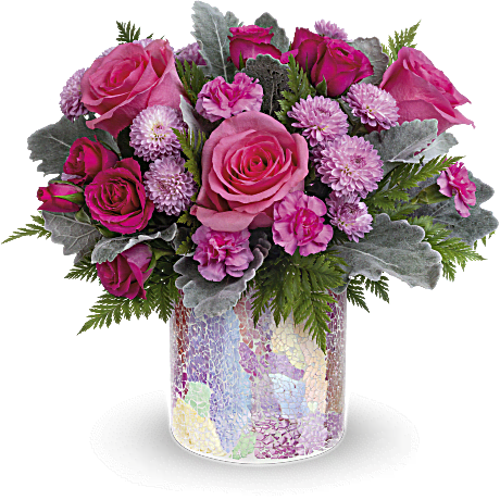 Teleflora's Radiantly Rosy Bouquet