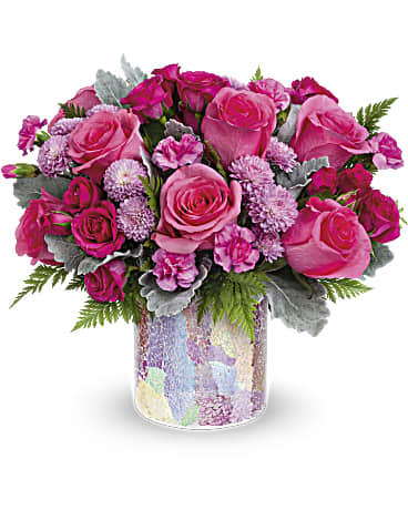 Teleflora's Radiantly Rosy Bouquet - Teleflora