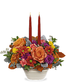 Rustic Chic Centerpiece , Mixed Bouquets , Same Day Flower Delivery , Orange , Teleflora