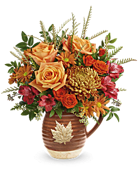 Cascading Blooms Bouquet , Mixed Bouquets , Same Day Flower Delivery , Orange , Teleflora
