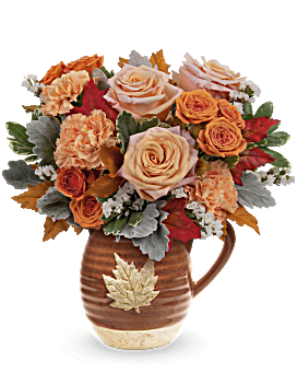 Golden Rose Bouquet , Roses , Same Day Flower Delivery , Multi-Colored , Teleflora