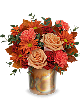 Copper Rose Bouquet , Mixed Bouquets , Same Day Flower Delivery , Orange , Teleflora