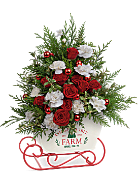 Teleflora's Joyful Holiday Tree Bouquet Bouquet