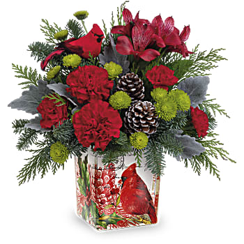 Teleflora's Ode To The Cardinal Bouquet