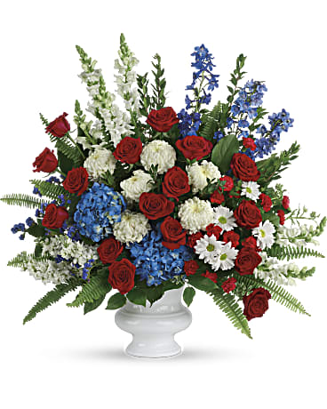 Red White And Blue Bouquets