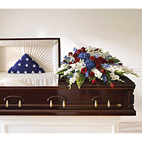 Distinguished Service Casket Spray Sympathy Arrangement ...