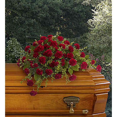 花葬 Adoration Casket Spray Sympathy Arrangement - Teleflora