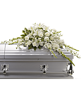 Bountiful Memories Casket Spray Sympathy Arrangement