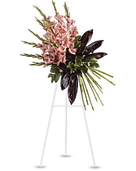 Pink , Mixed Bouquets , Elegant Tribute Spray , Same Day Flower Delivery By Teleflora