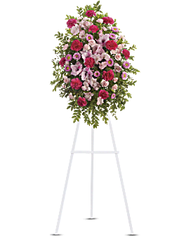 Pink , Mixed Bouquets , Pink Tribute Spray , Same Day Flower Delivery By Teleflora